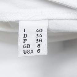 Pre Owned Moschino Couture White Cotton Frame Teddy Bear Print Oversized T-Shirt S