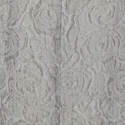 Pre Owned Moschino Grey Floral Jacquard Bow Detail Shift Dress M