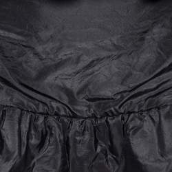 Moschino Black Silk Puffer cape Jacket M