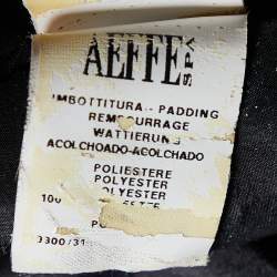 Moschino Black Silk Puffer cape Jacket M