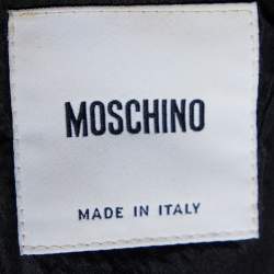 Moschino Black Silk Puffer cape Jacket M