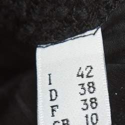 Pre Owned Moschino Black Tweed Embellished Single Breasted Blazer S