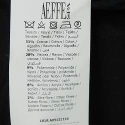 Pre Owned Moschino Black Tweed Embellished Single Breasted Blazer S