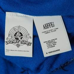 Moschino Couture Blue Daffy Duck Intarsia Wool Sweatshirt M