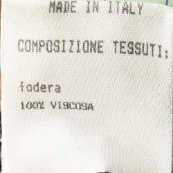 Pre Owned Moschino Black Zip Detail Leather Skirt S