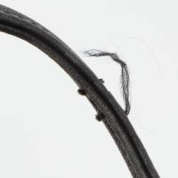 Pre Owned Moschino Black Nylon and Leather Logo Flap Backpack