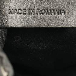 Pre Owned Moschino Black Quilted Nylon Flap Bag