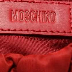 Moschino Red Quilted Nylon Crossbody Bag