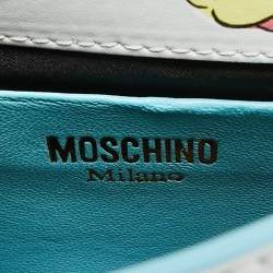 Moschino Multicolor Leather Calico Animals Top Handle Bag