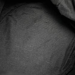 Pre Owned Moschino Black Wild Stitch Patent Leather Drawstring Bucket Bag