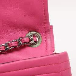 Pre Owned حقيبة كروس بودي جلد وردي كابسول بايكر موسكينو