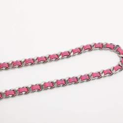 Pre Owned حقيبة كروس بودي جلد وردي كابسول بايكر موسكينو