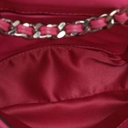 Pre Owned حقيبة كروس بودي جلد وردي كابسول بايكر موسكينو