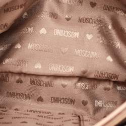 مملوكة مسبقًا Moschino Hidden Lock Beige/Brown Leather Shoulder Bag