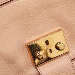 مملوكة مسبقًا Moschino Hidden Lock Beige/Brown Leather Shoulder Bag