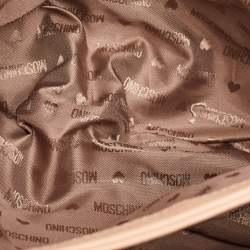 مملوكة مسبقًا Moschino Hidden Lock Beige/Brown Leather Shoulder Bag