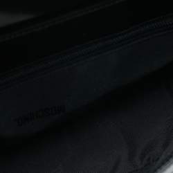 مملوكة مسبقًا Moschino Black Glossy Leather Flap Shoulder Bag