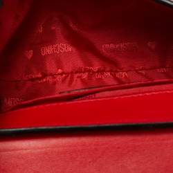 Pre Owned Moschino McDonald's Red/Yellow Leather Flap Crossbody Bag