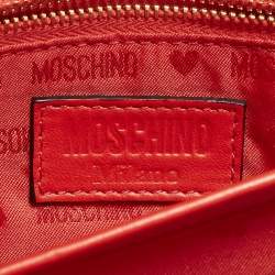 مملوكة مسبقًا Moschino McDonald's Red/Yellow Quilted Leather Flap Shoulder Bag