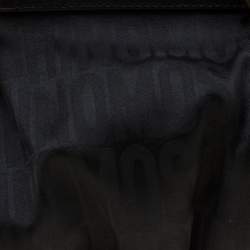 Pre Owned Moschino Black Signature Nylon and Leather Hobo