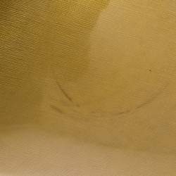 Pre Owned Moschino Gold Patent Leather Satchel