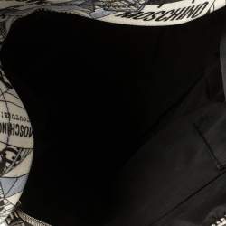 Pre Owned Moschino Multicolor Printed Coated Canvas Front Pocket Backpack