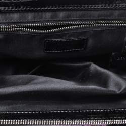 Pre Owned Moschino Holographic Iridescent Leather Satchel