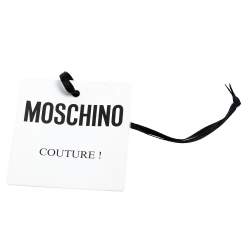 Pre Owned Moschino Peach Quilted Nylon and Leather Mini Backpack