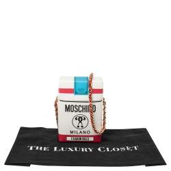 Pre Owned Moschino Multicolor Leather Fashion Kills Shoulder Bag