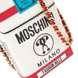 Pre Owned Moschino Multicolor Leather Fashion Kills Shoulder Bag
