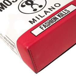 Pre Owned Moschino Multicolor Leather Fashion Kills Shoulder Bag