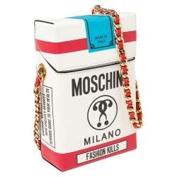 Pre Owned Moschino Multicolor Leather Fashion Kills Shoulder Bag