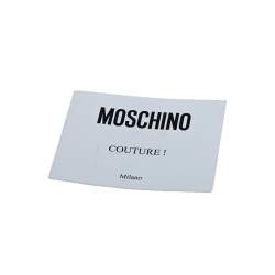 Pre Owned Moschino Red Quilted Leather Logo Flap Shoulder Bag