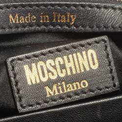 Pre Owned Moschino Multicolor Graffiti Print Quilted Leather Shoulder Bag