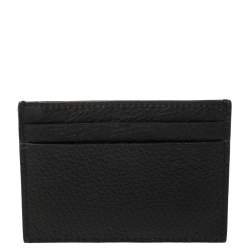 Moschino Black Leather Card Holder