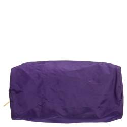 Moschino Purple Nylon Satchel