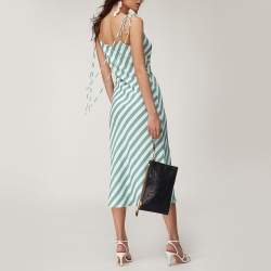 Pre Owned Moschino Black Logo Embossed Leather Wristlet Clutch