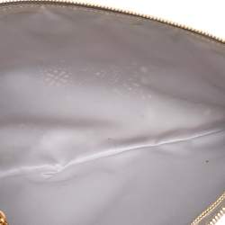 Pre Owned Moschino Grey Perforated Leather Clutch