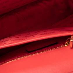 Pre Owned Moschino Red/Yellow Quilted Leather McDonald's Happy Meal Shoulder Bag