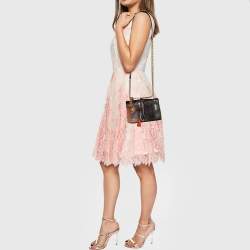 Pre Owned Moschino Multicolor Exotic Embossed Patchwork Leather Jeremy Scott Shoulder Bag