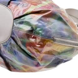 Pre Owned Moschino Multicolor PVC And Leather Satchel