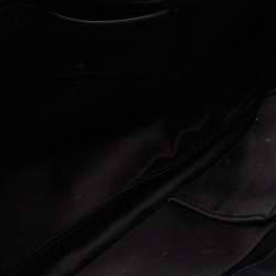 Pre Owned Moschino Black Leather Capsule Biker Jacket Shoulder Bag