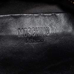 Pre Owned Moschino Black Quilted Nylon Mini Backpack