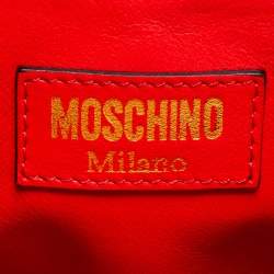 Pre Owned Moschino Red/Yellow Leather McDonald's Happy Meal Shoulder Bag