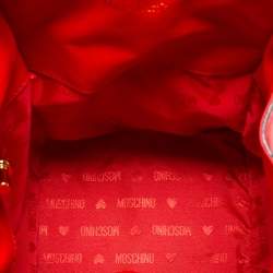 Pre Owned Moschino Red/Yellow Leather McDonald's Happy Meal Shoulder Bag