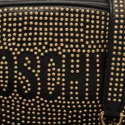 Moschino Black Studded Leather Crossbody Bag