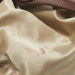Moschino Beige/Brown Canvas and Leather Hobo
