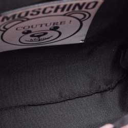 Pre Owned Moschino Pink/Black Leather Ufo Teddy Tote