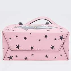 Pre Owned Moschino Pink/Black Leather Ufo Teddy Tote