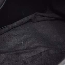 Pre Owned Moschino Black Leather Multi Zip Shoulder Bag